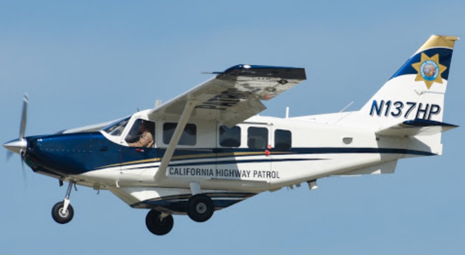 California Highway Patrol Gippsaero GA8-TC230 airplane N137HP.