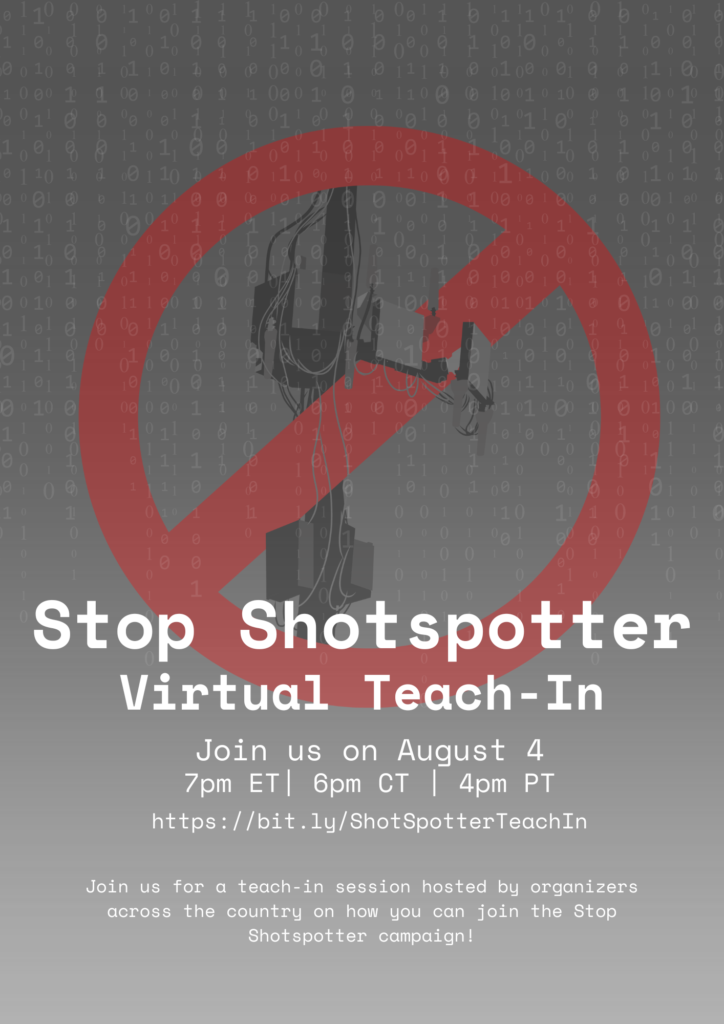 Stop Shotspotter Teach-In @ Online